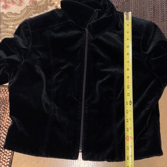 Kenzo Studio 90s Vintage Black Velvet Women's Jacket - Picture 15 of 16